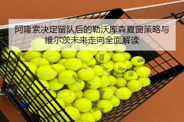 阿隆索决定留队后的勒沃库森夏窗策略与维尔茨未来走向全面解读